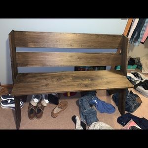 indoor/outdoor bench